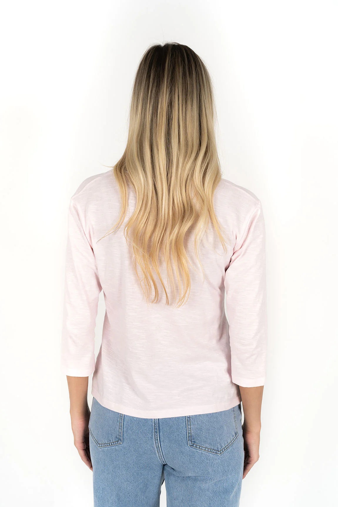 Humidity Stella V Neck [COLOUR:Soft Pink SIZE:XS]