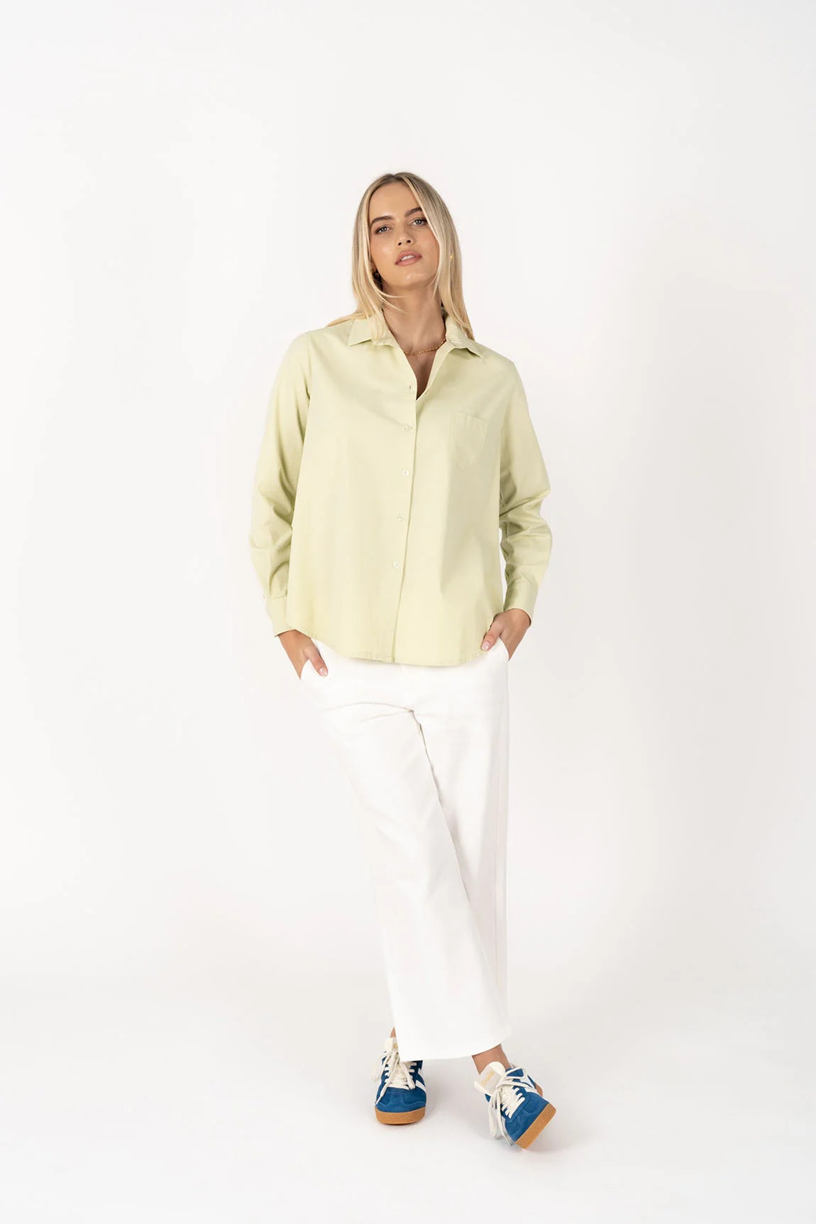 Humidity The Boyfriend Shirt [COLOUR:Pistachio SIZE:Xs/s]