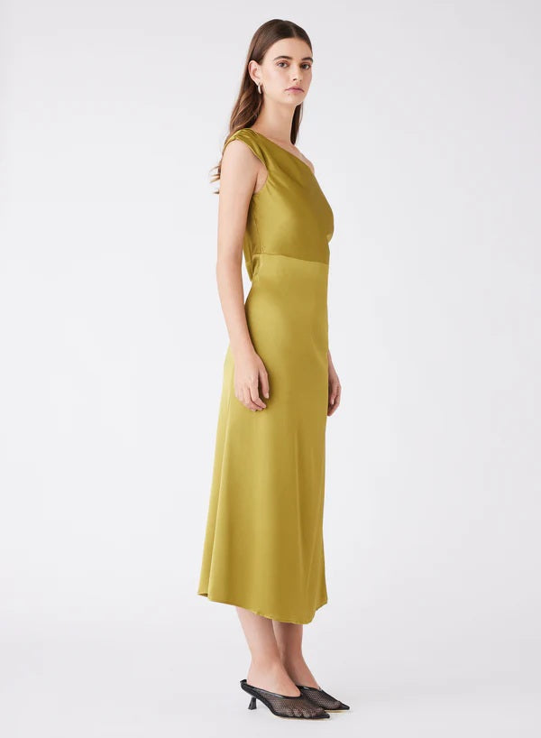 Esmaee Satelite Dress [COLOUR:Olive SIZE:XS]