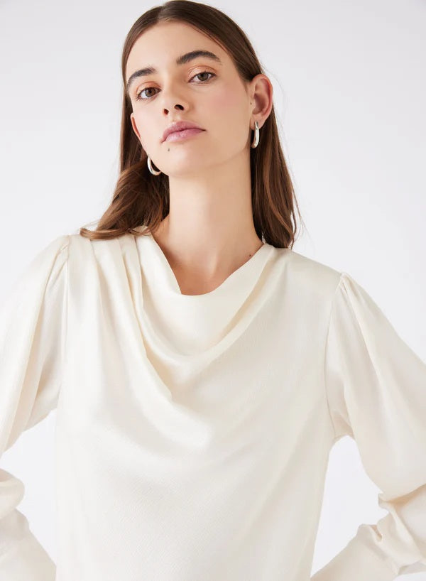 Esmaee Satelite Blouse [COLOUR:Cream SIZE:XS]