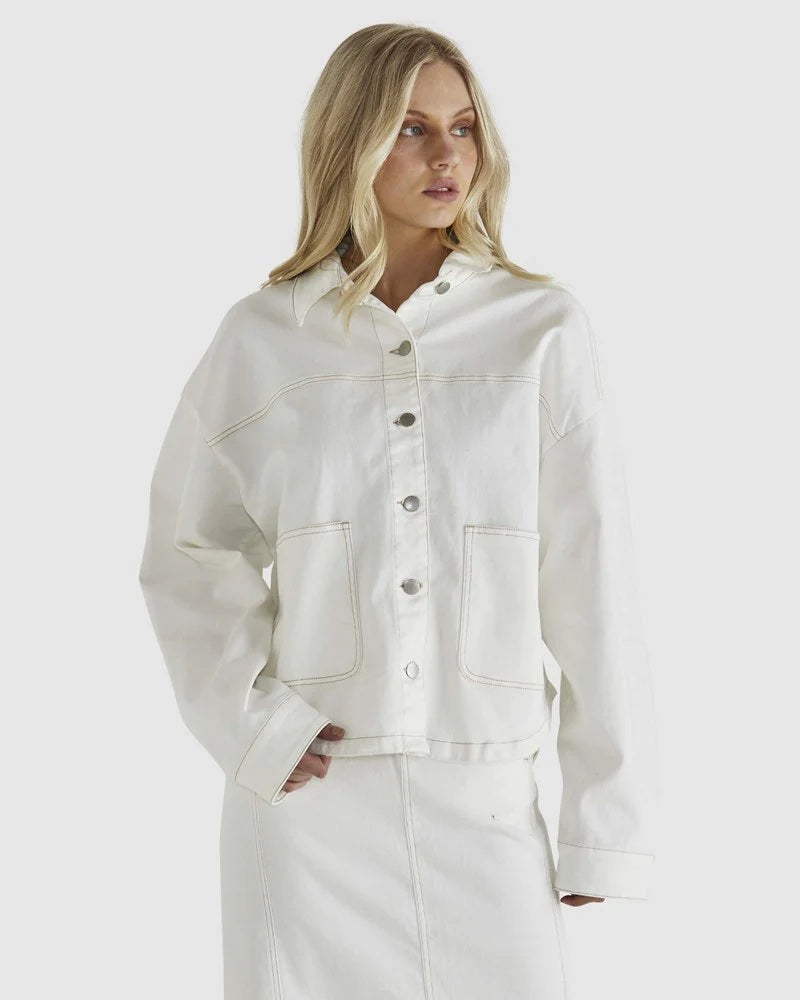 Sass Marza Jacket [COLOUR:bone wash SIZE:8]