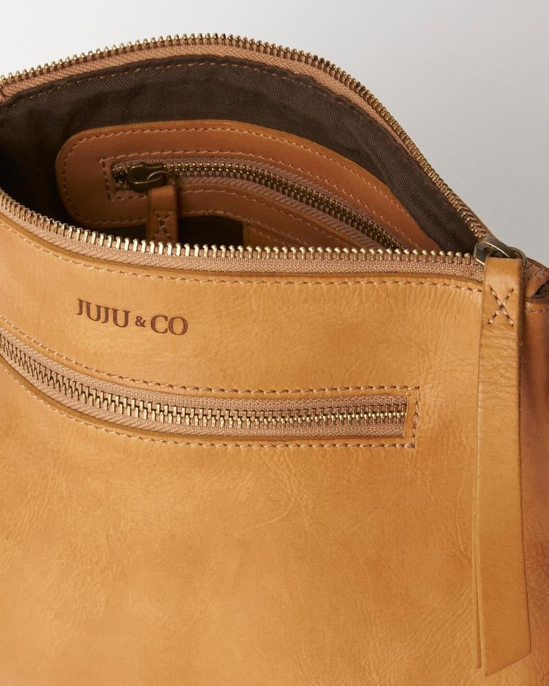 JUJU & CO Large Essential Pouch [COLOUR:Tan]