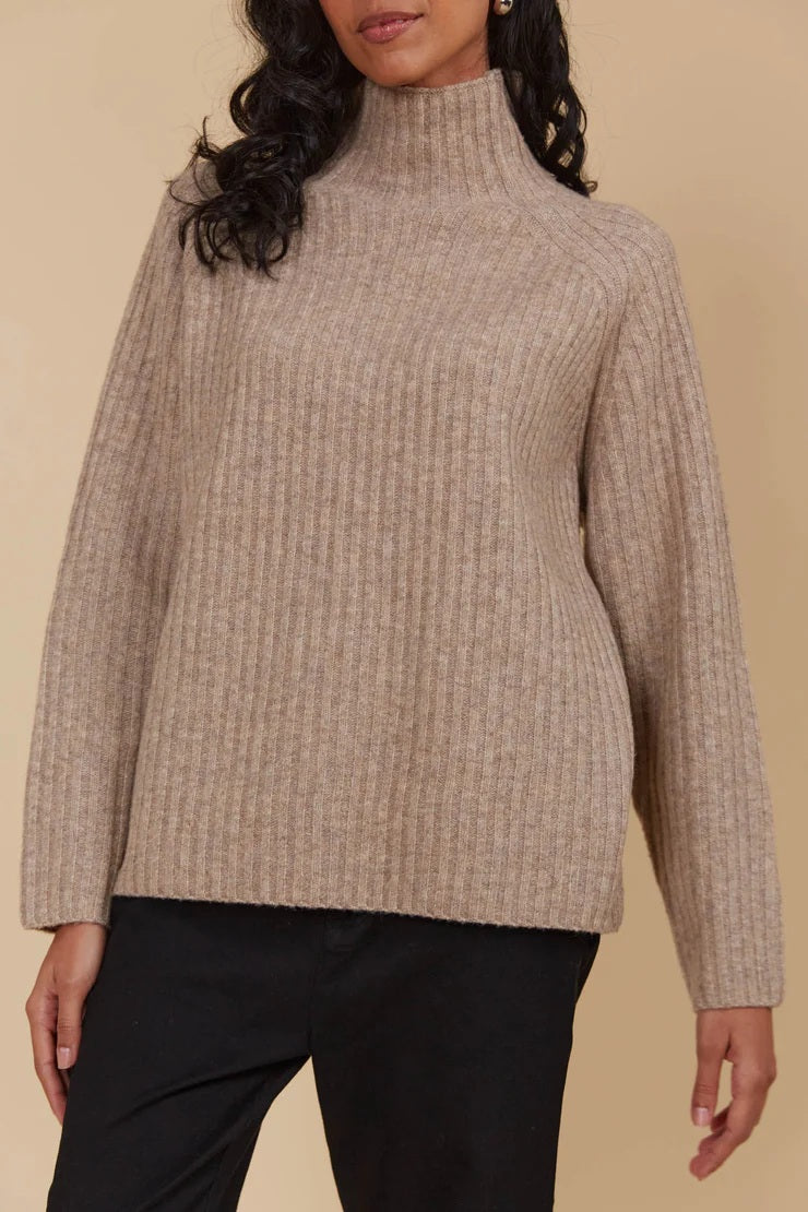 Isle Of Mine Miru Jumper [COLOUR:Taupe SIZE:XS]