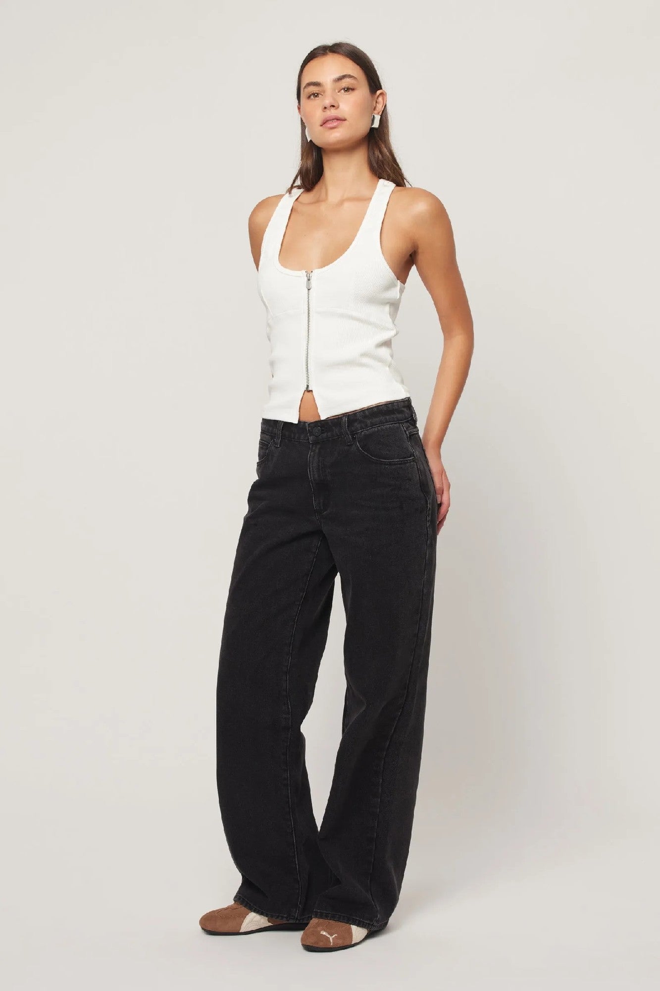 A Brand 95 Baggy Heidi [COLOUR:Washed black SIZE:28]