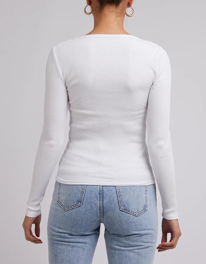 Silent Theory Long Sleeve Tee [COLOUR:White SIZE:6]