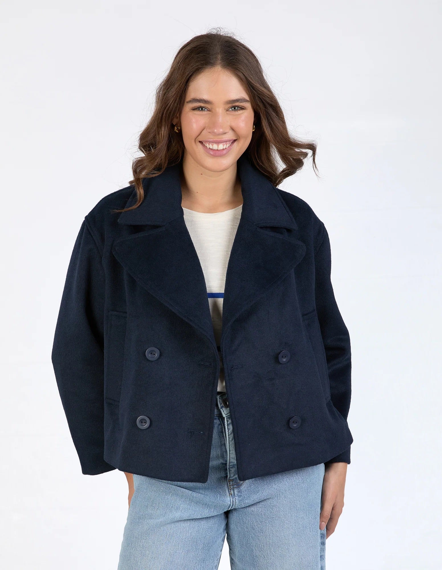 Elm Harley Peacoat [COLOUR:Navy SIZE:S]