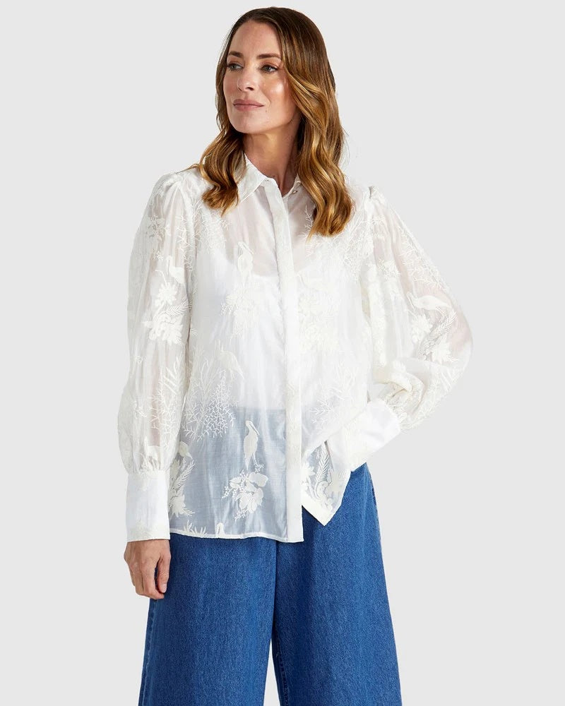 Fate & Becker Aurora shirt [COLOUR:White SIZE:8]