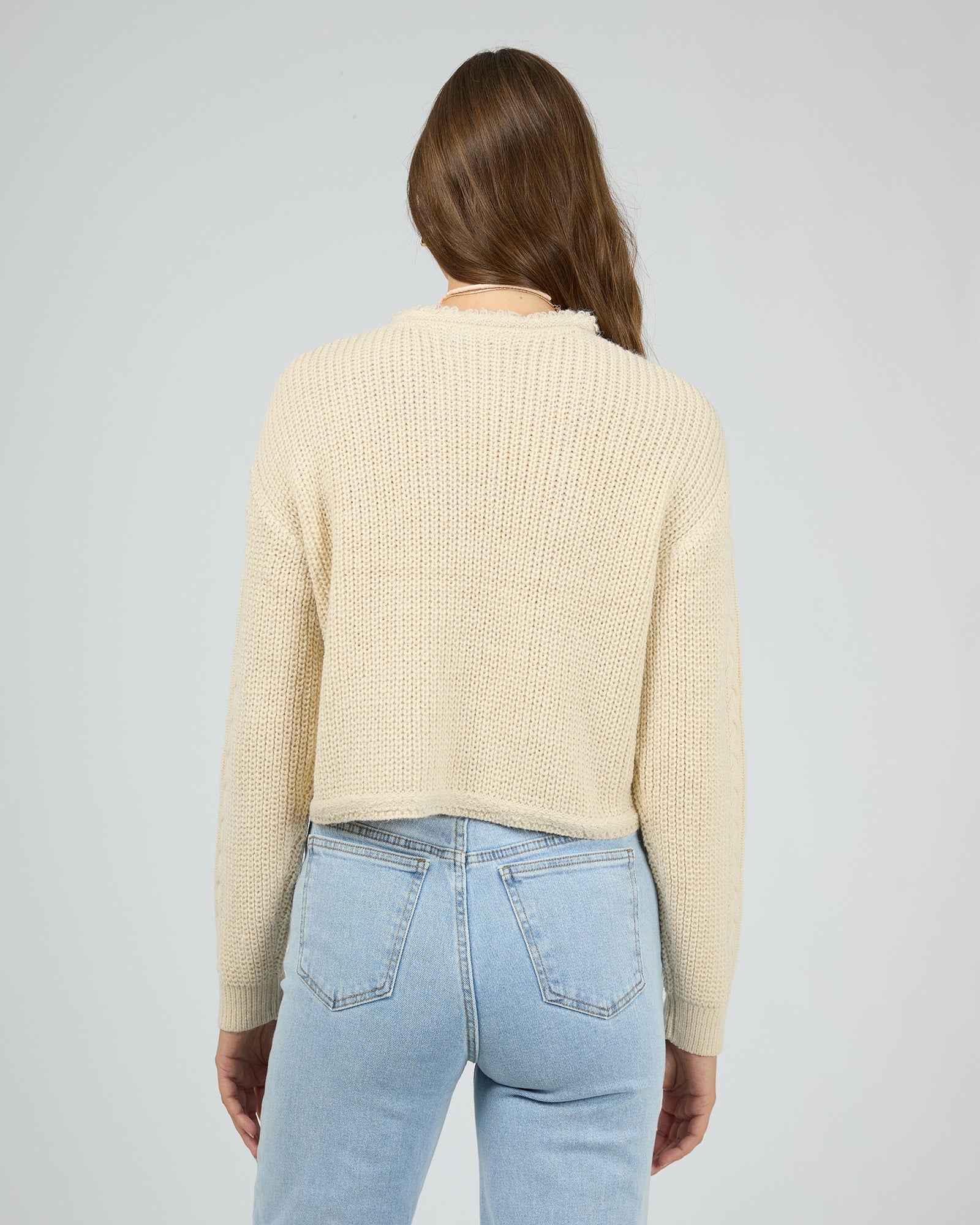 All ABout Eve Whitney Knit Sweater [COLOUR:Vanilla SIZE:6]
