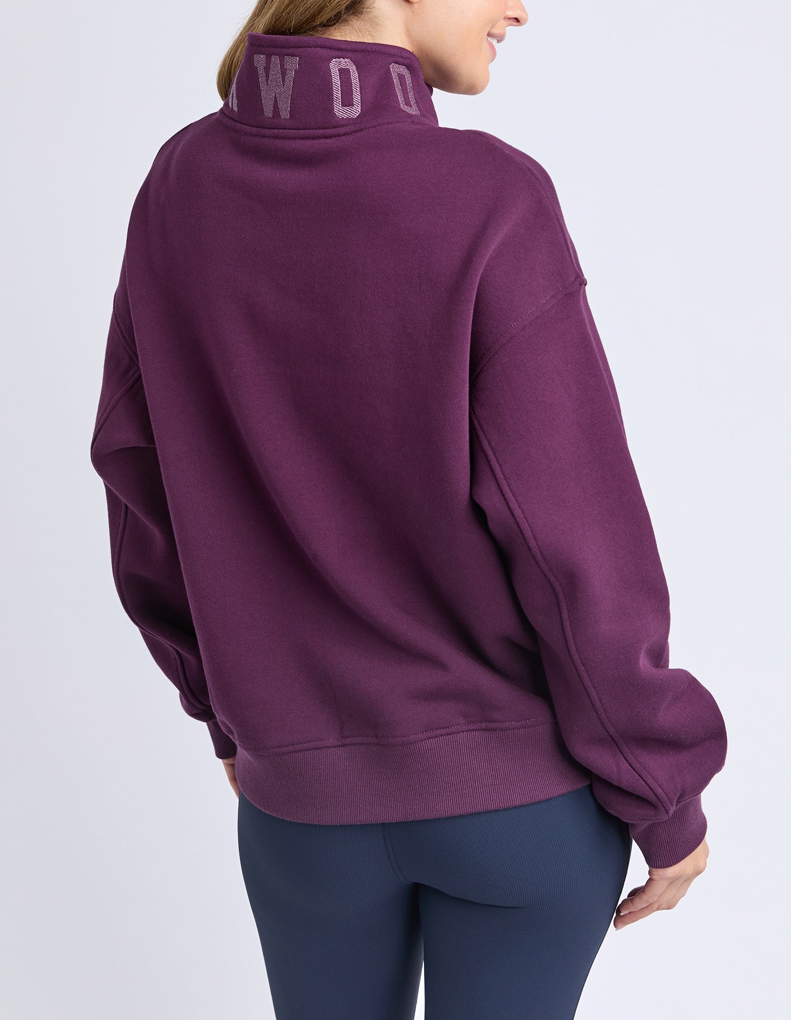 Foxwood College Zip crew [COLOUR:Plum SIZE:8]