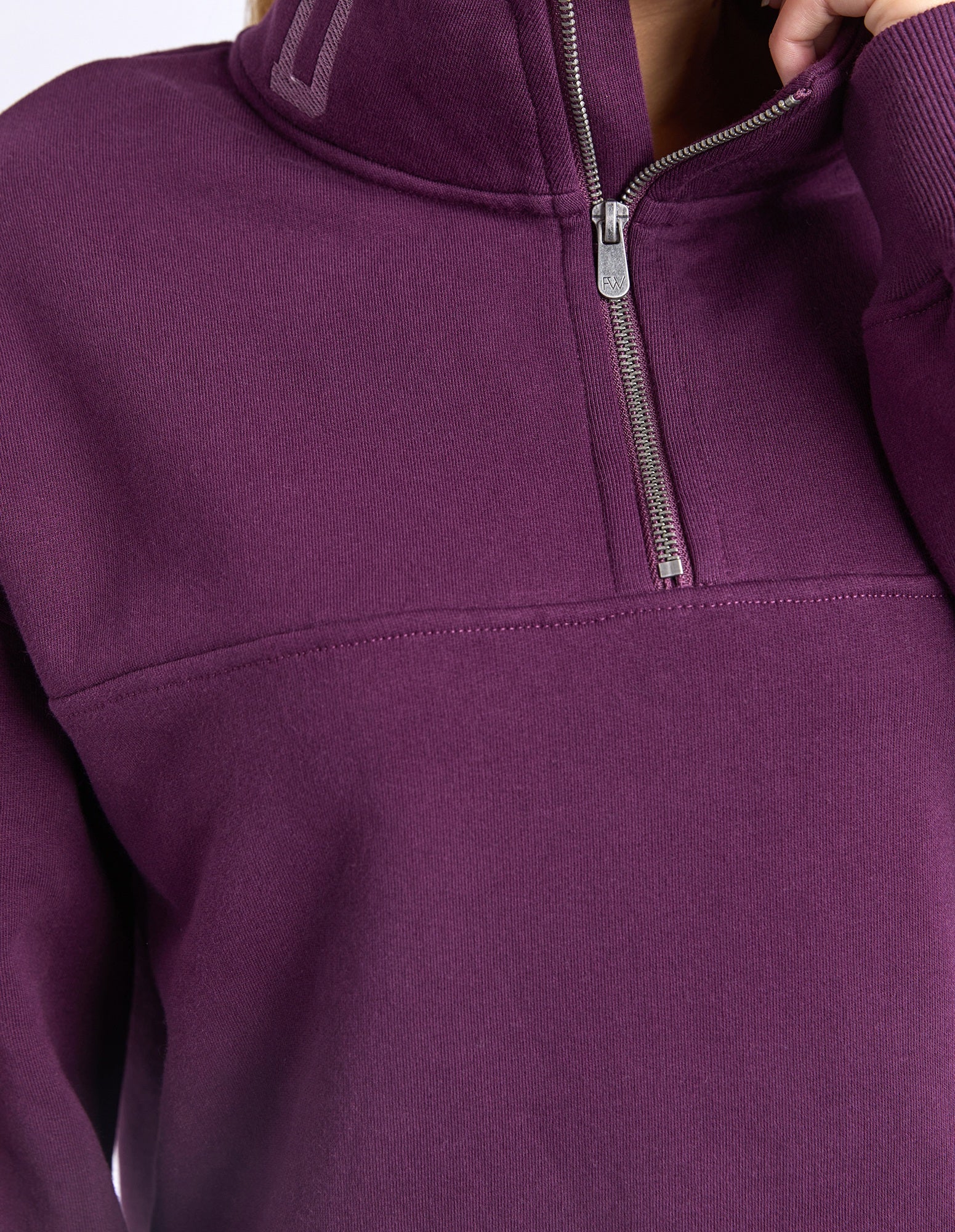 Foxwood College Zip crew [COLOUR:Plum SIZE:8]