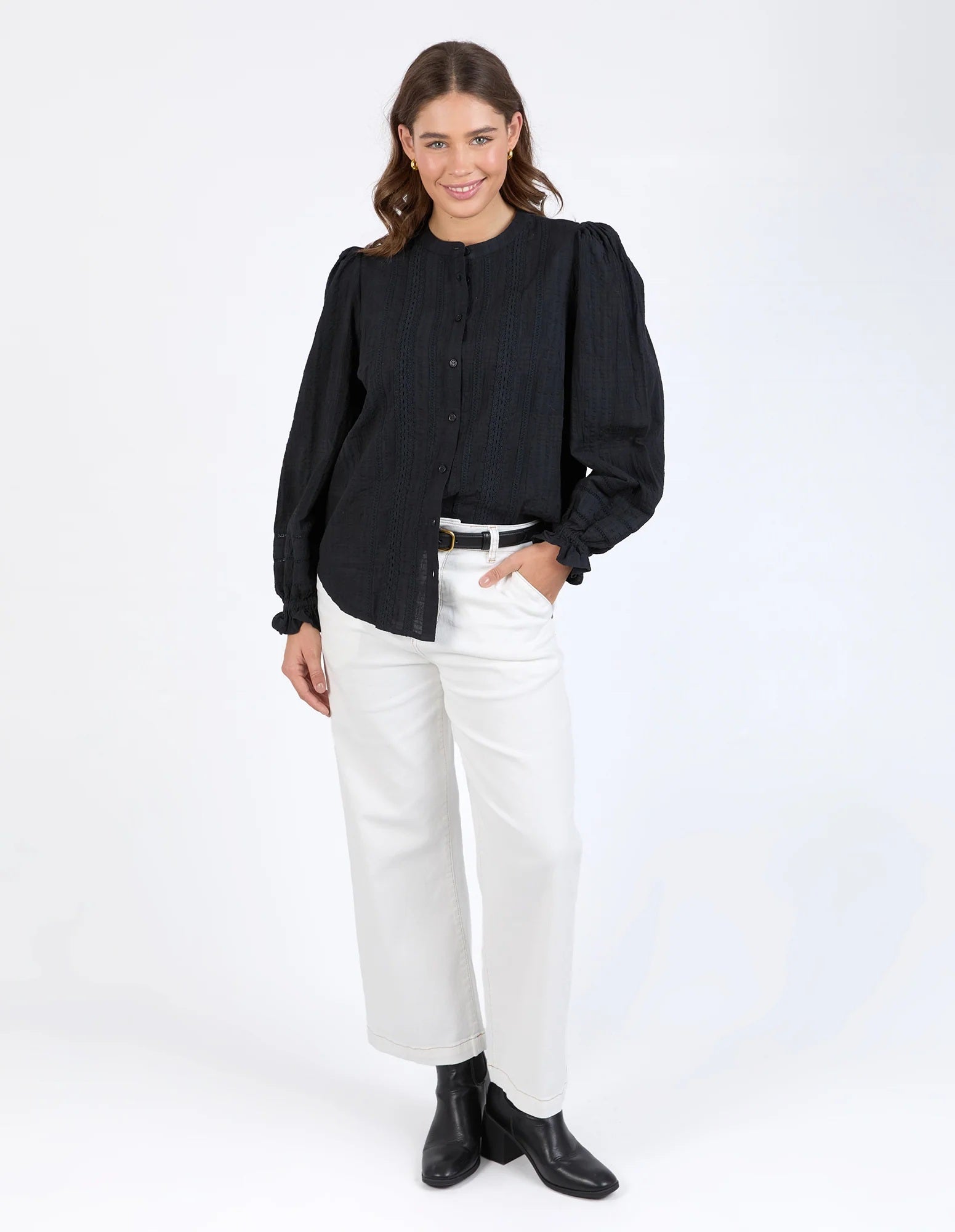 Elm Fennel Shirt [COLOUR:Black SIZE:8]