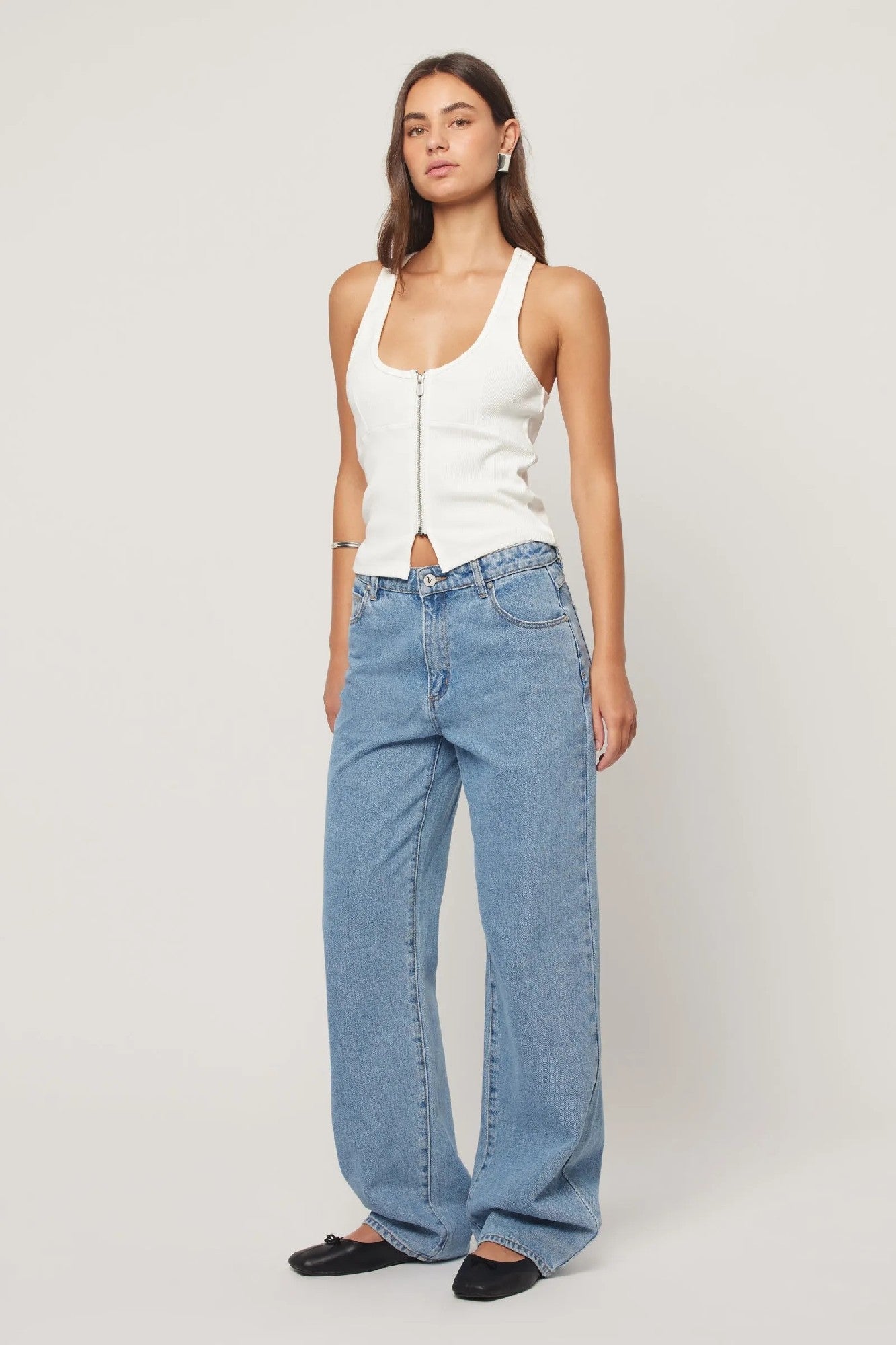 Abrand 95 Baggy GIGI [COLOUR:Mid Blue SIZE:27]