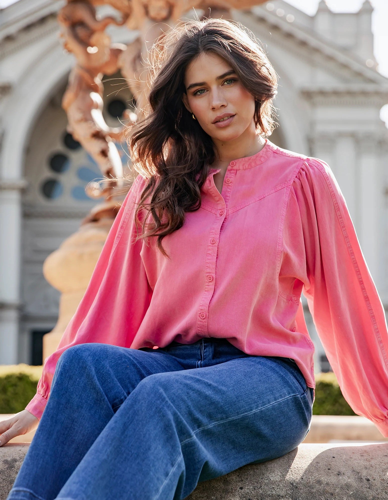 Azalia Pink Size 8 Elm Hayley Blouse | Little Extras Lifestyle