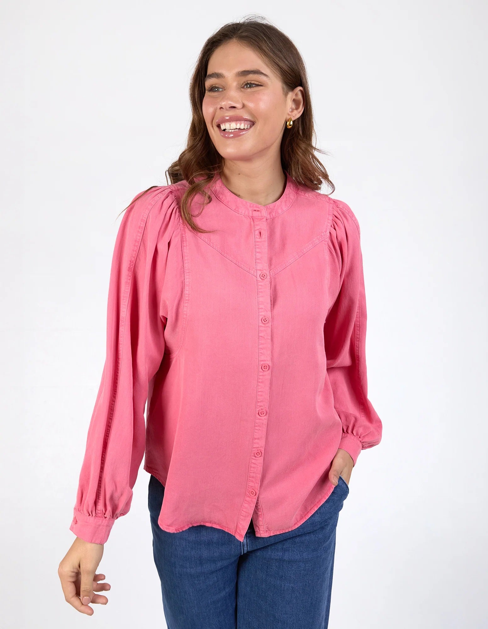 Azalia Pink Size 8 Elm Hayley Blouse | Little Extras Lifestyle