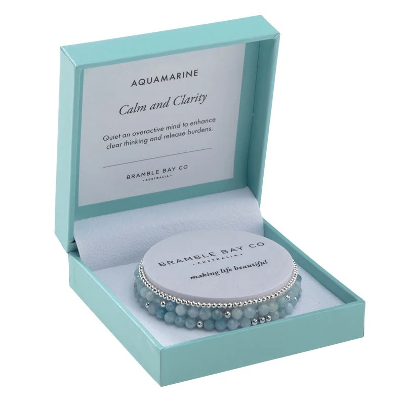 Bramble Bay CO Trio Bracelet Set [COLOUR:Aquamarine]