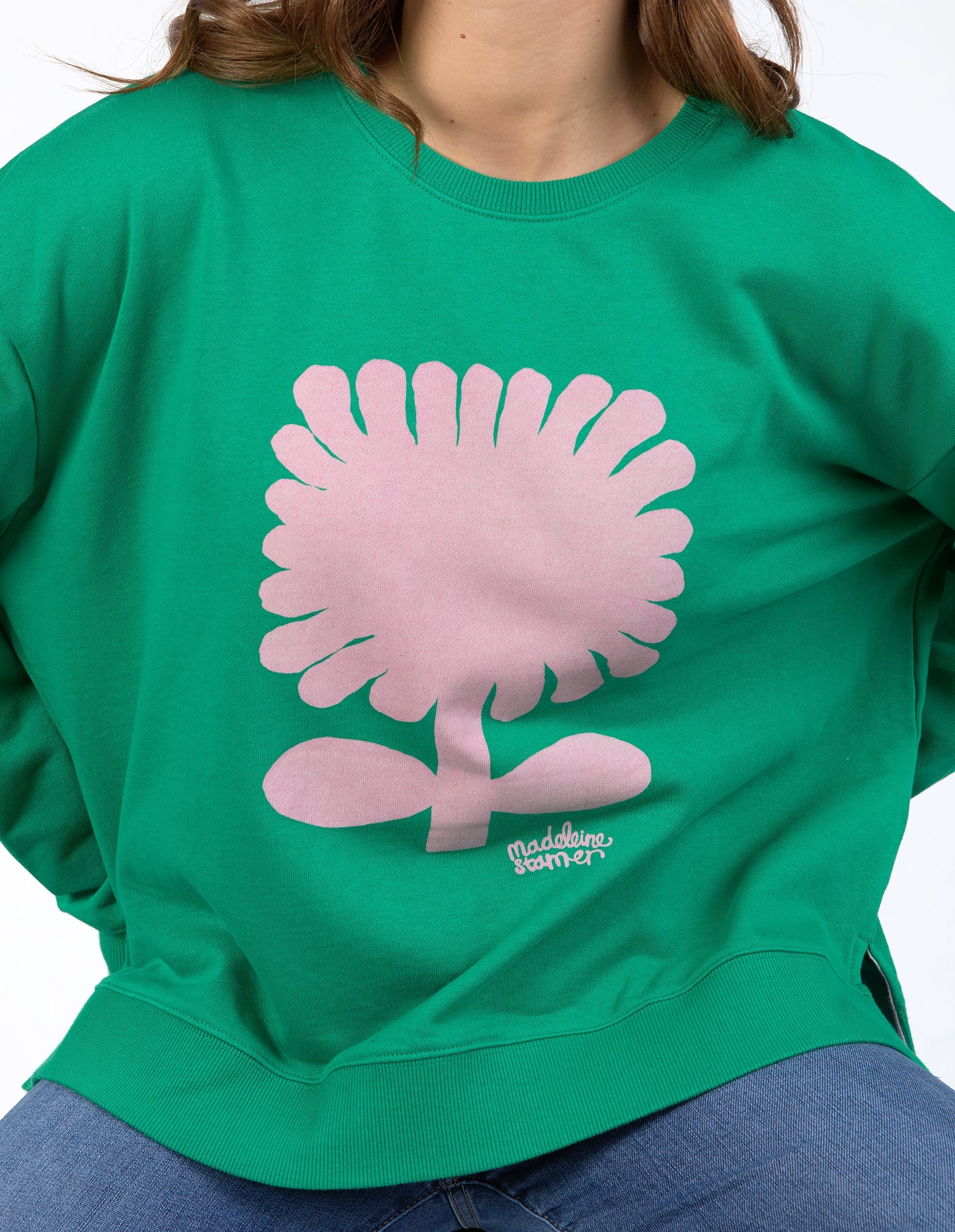 Elm Madeleine Stamer Crew [COLOUR:Pine green SIZE:8]