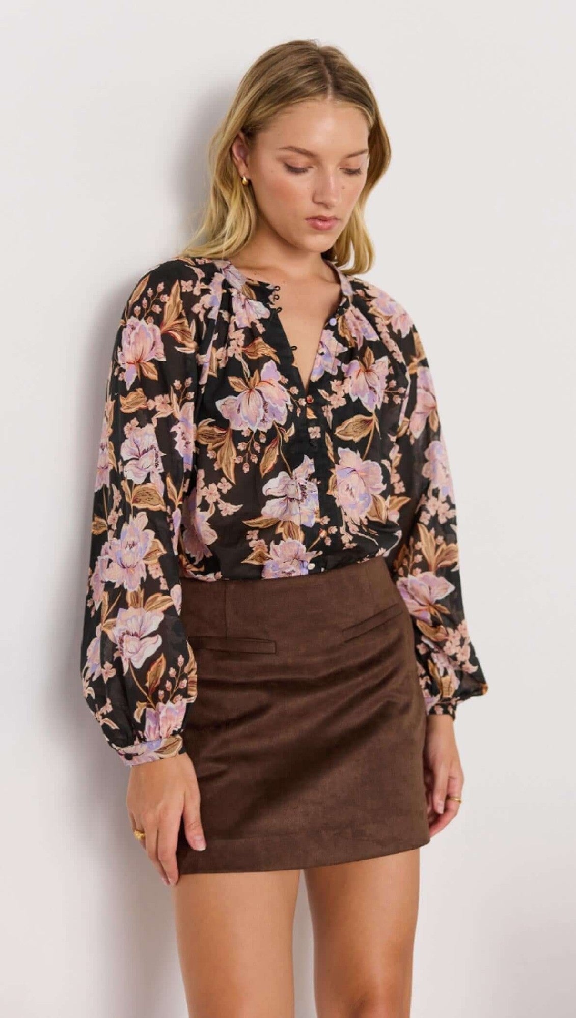 Minkpink Willow Blouse [COLOUR:Floral SIZE:XS]