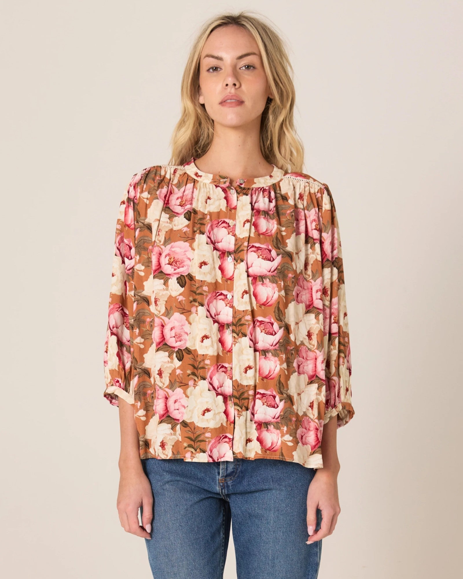 Fate & Becker Sweet Emotion Blouse [COLOUR:garden pink SIZE:8]