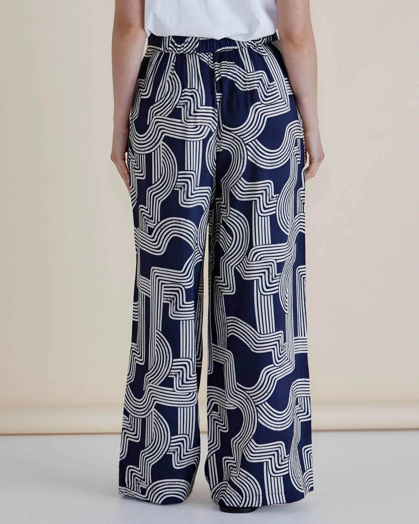 Betty Basics Zander Pant [COLOUR:Navy Geo SIZE:8]