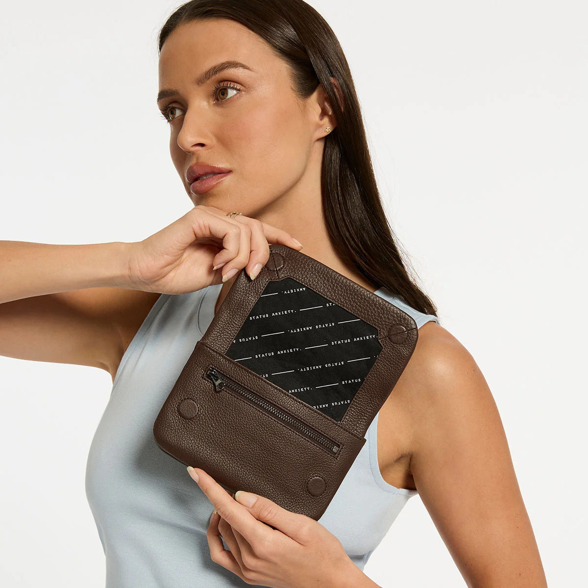 Status Anxiety Impermanent Wallet [COLOUR:Cocoa]