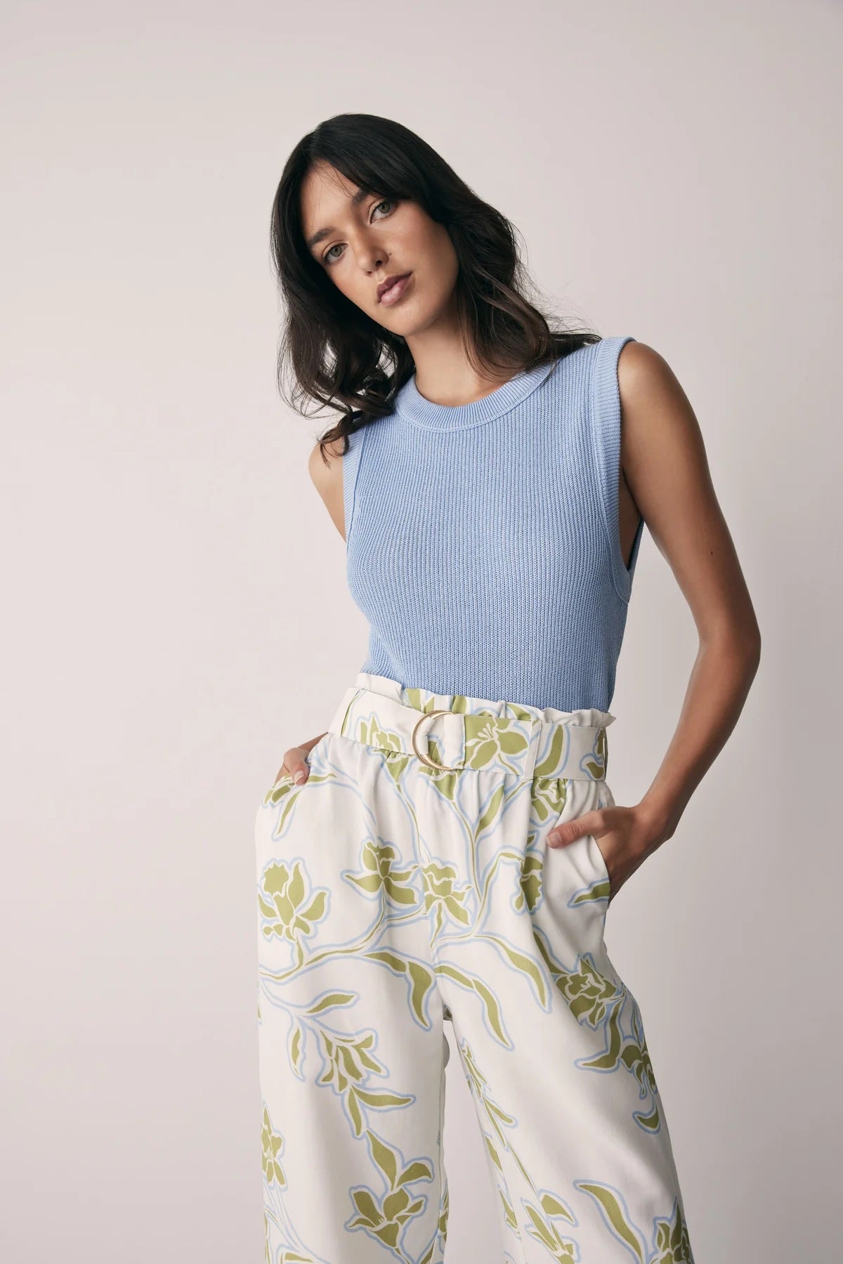 Esmaee Tranquility Pant [COLOUR:Olive Floral SIZE:S]