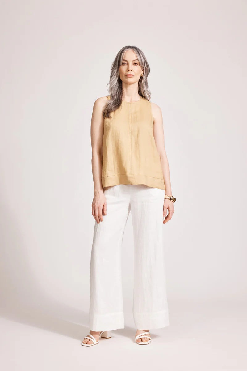 Eb & Ive Miramar Tank Top [COLOUR:Caramel SIZE:XS]