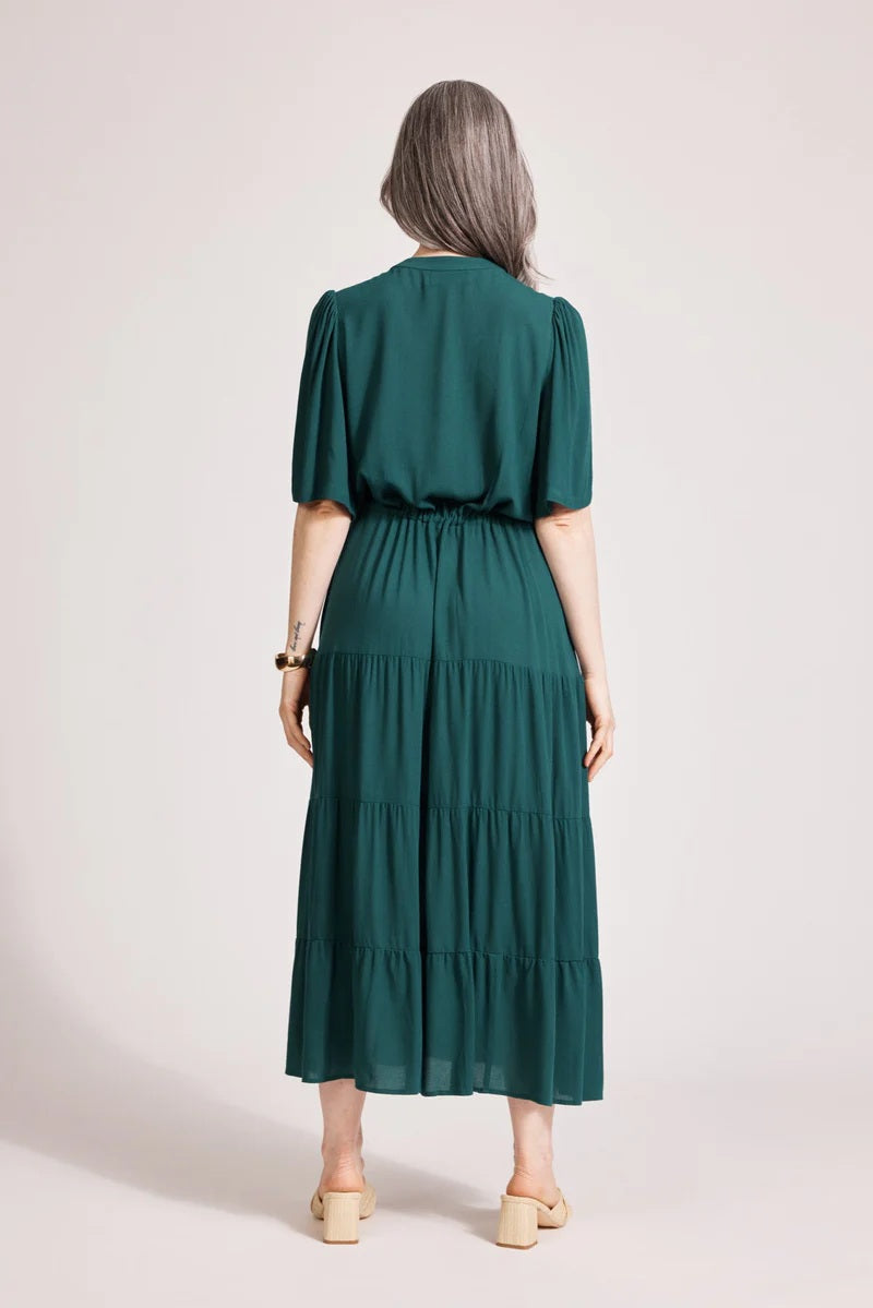 Eb & Ive Alegria Tiered Maxi Dress [COLOUR:Lagoon SIZE:S]