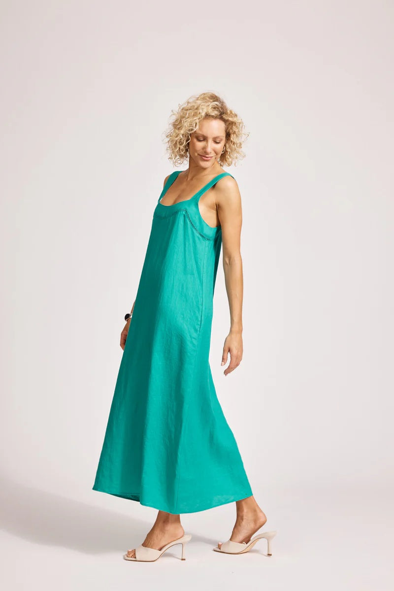 Eb & Ive Miramar Tank Maxi Dress [COLOUR:Lagoon SIZE:S]