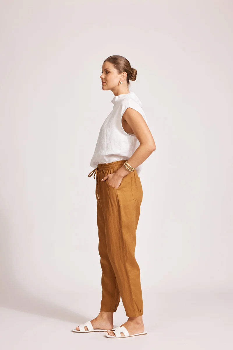 Eb & Ive Miramar Pant [COLOUR:Caramel SIZE:S]