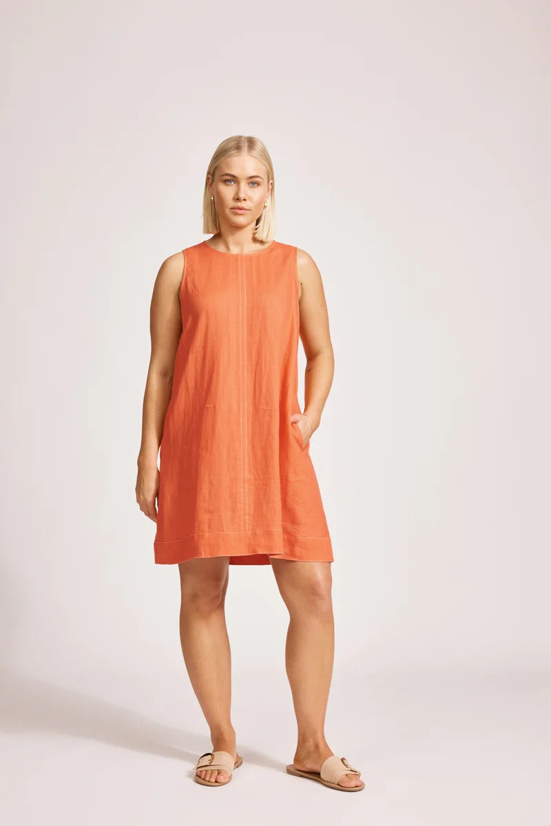 Eb & Ive Miramar Tank Dress [COLOUR:Coral SIZE:S]