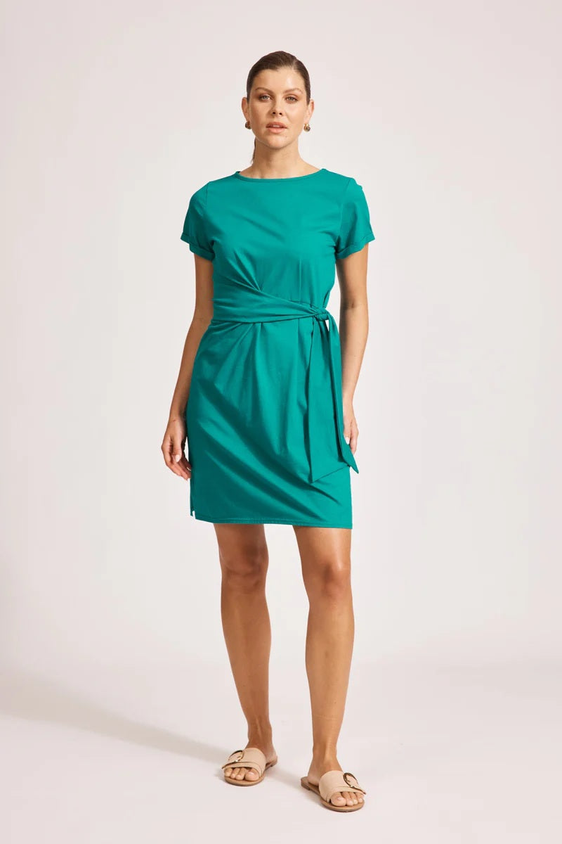 Eb & Ive Francia Tie Dress [COLOUR:Lagoon SIZE:S]
