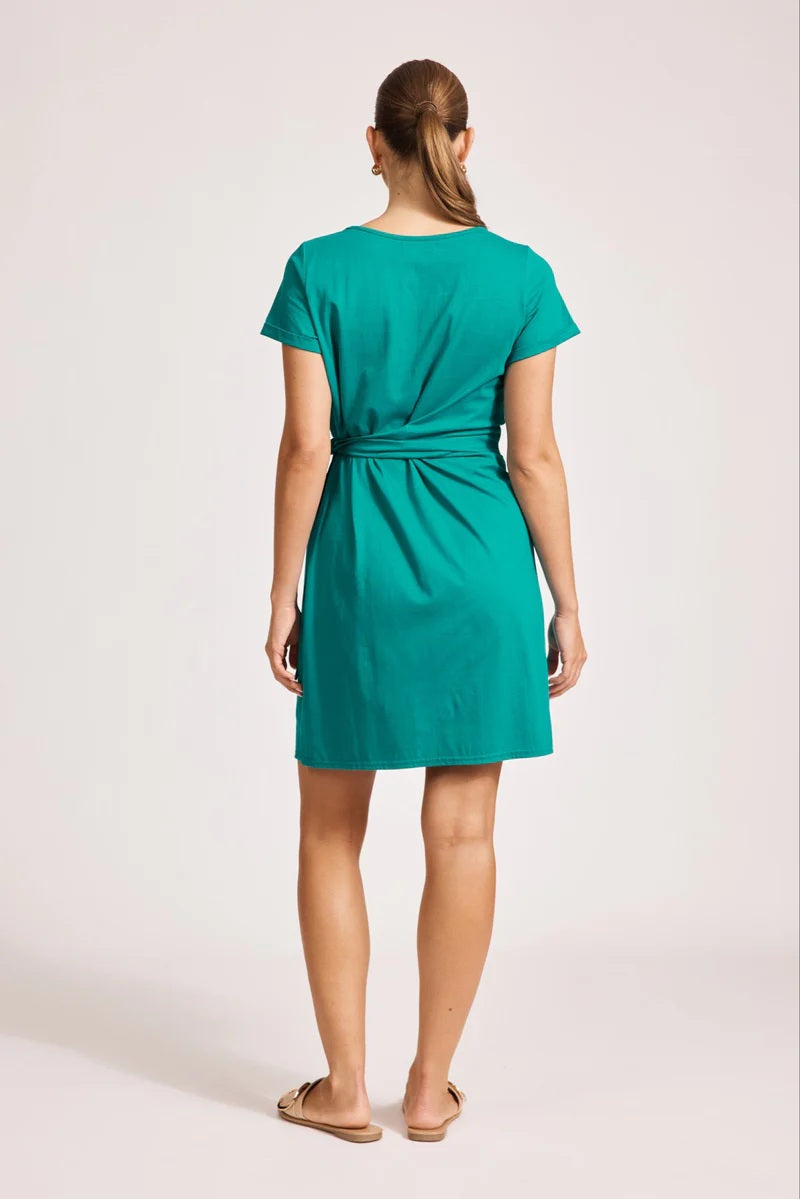 Eb & Ive Francia Tie Dress [COLOUR:Lagoon SIZE:S]