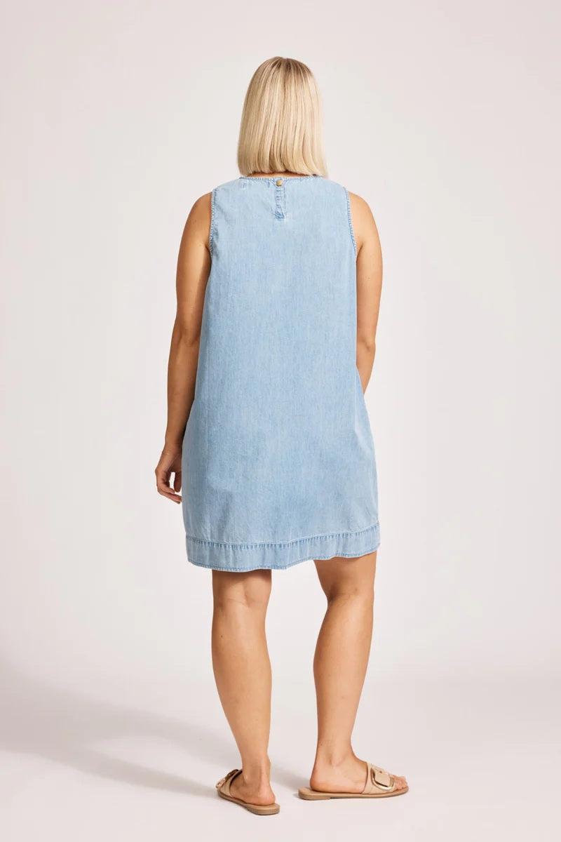 Eb & Ive Melenia Denim Tank Dress [COLOUR:Denim SIZE:S]