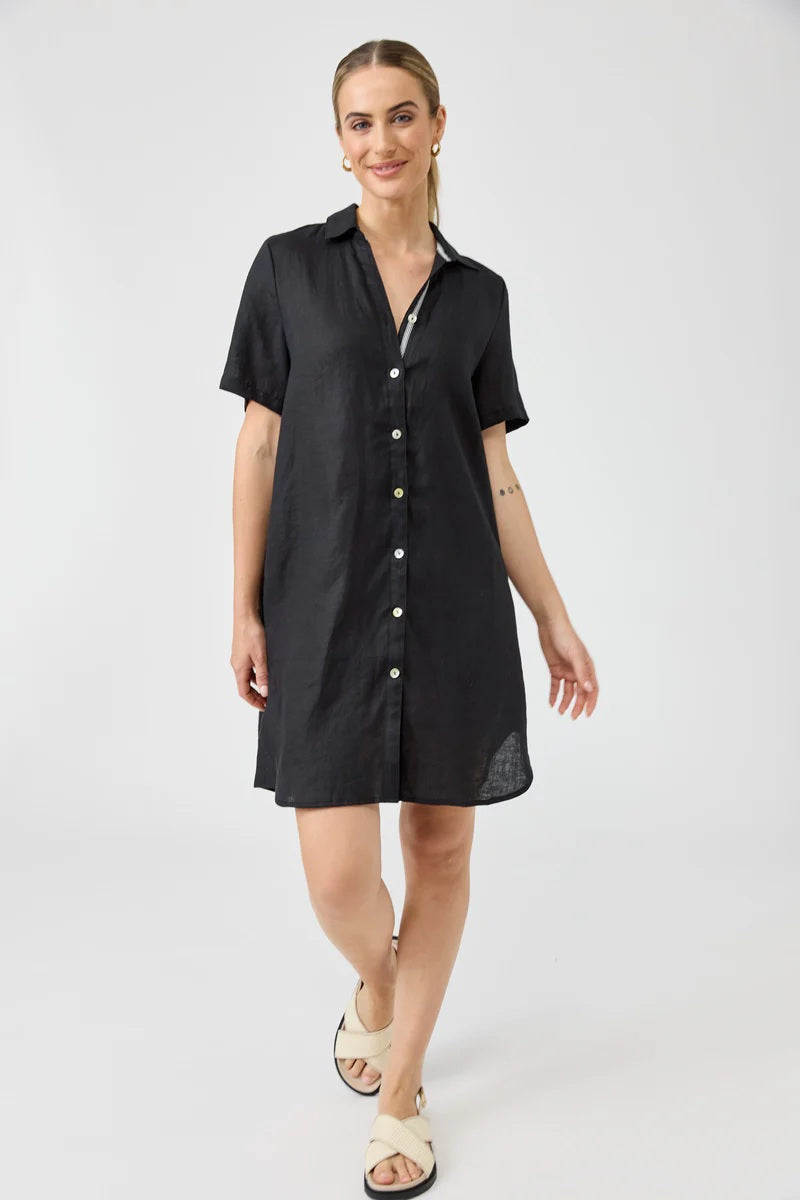 Eb & Ive Studio Short Shirt dress [COLOUR:Black SIZE:M]