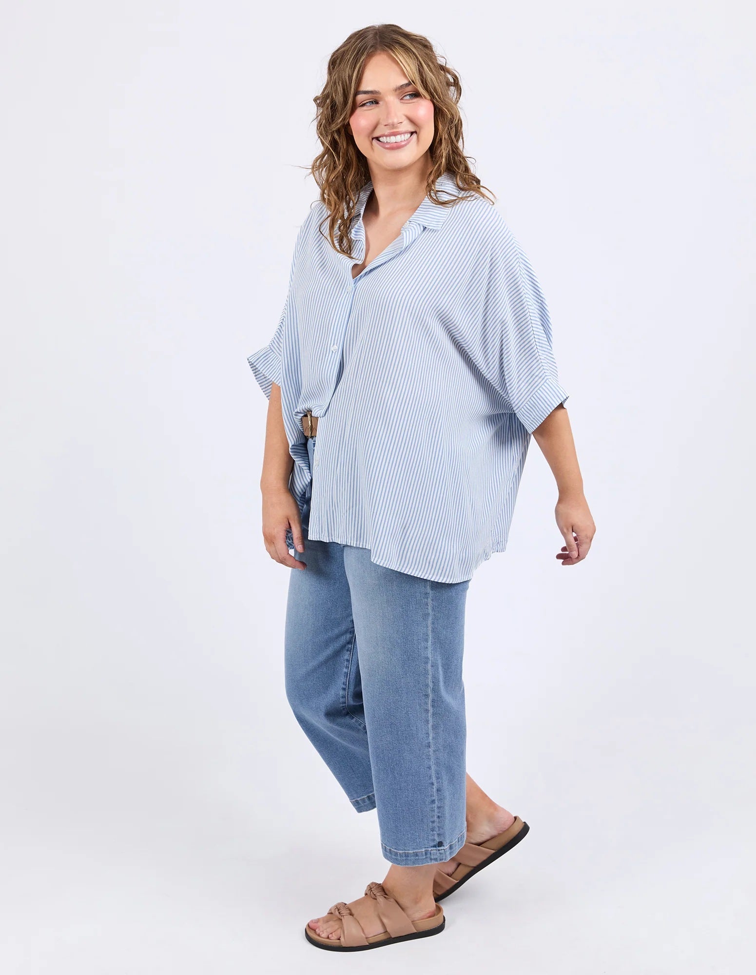 Elm Luna Shirt [COLOUR:dusk blue SIZE:8]