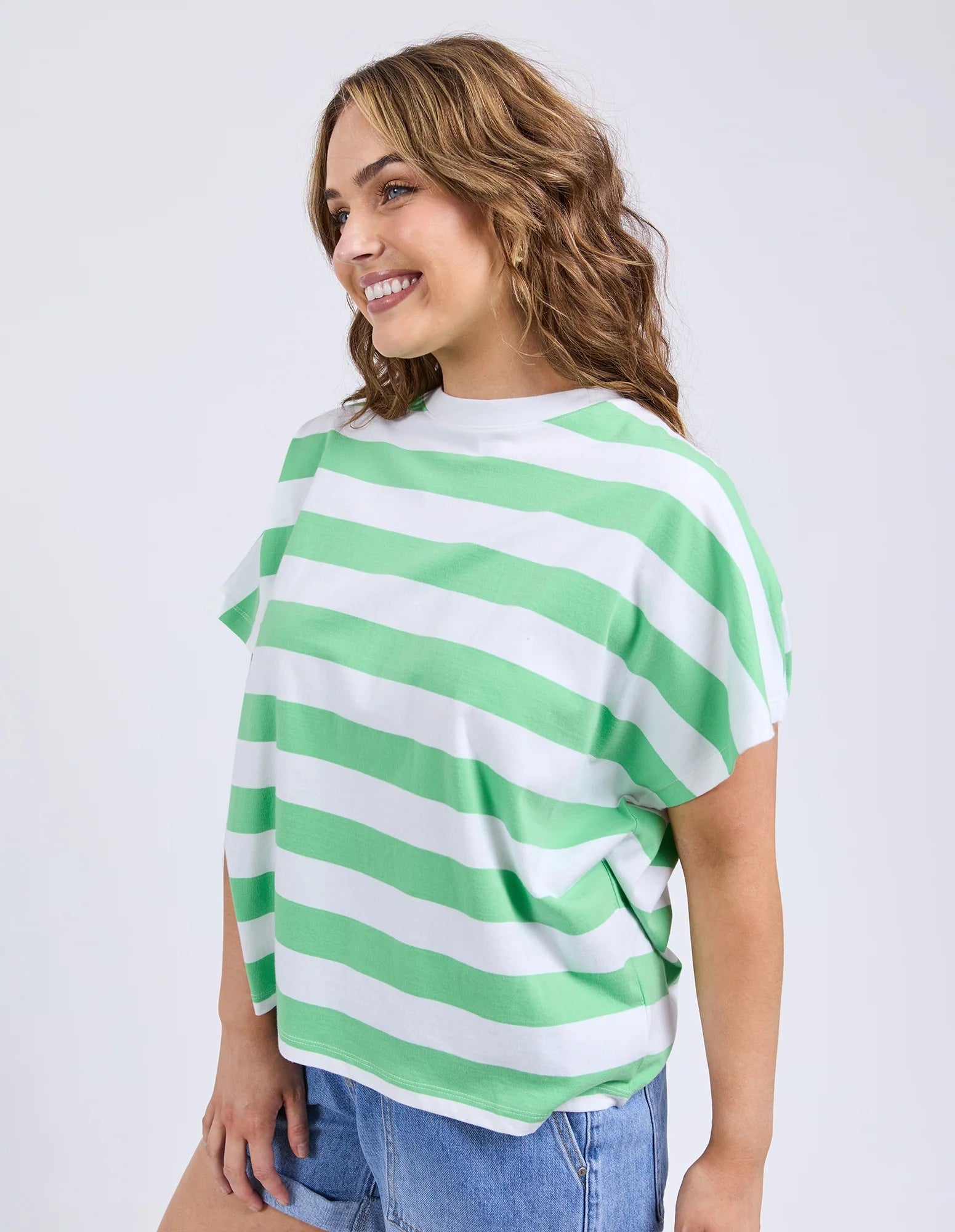 Elm Poet Tee [COLOUR:Spring green SIZE:8]