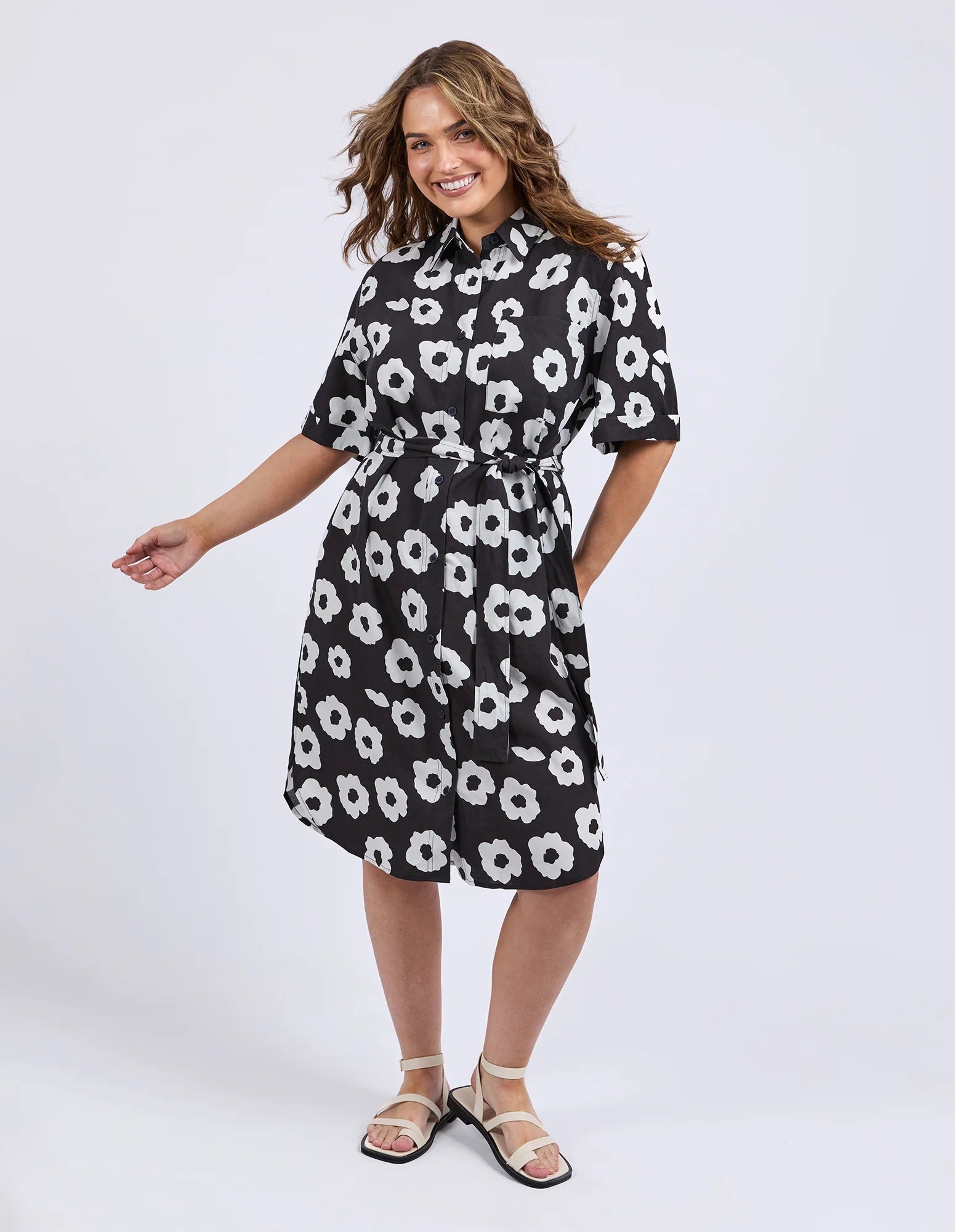 Elm Azalea Shirt Dress [COLOUR:Navy SIZE:8]