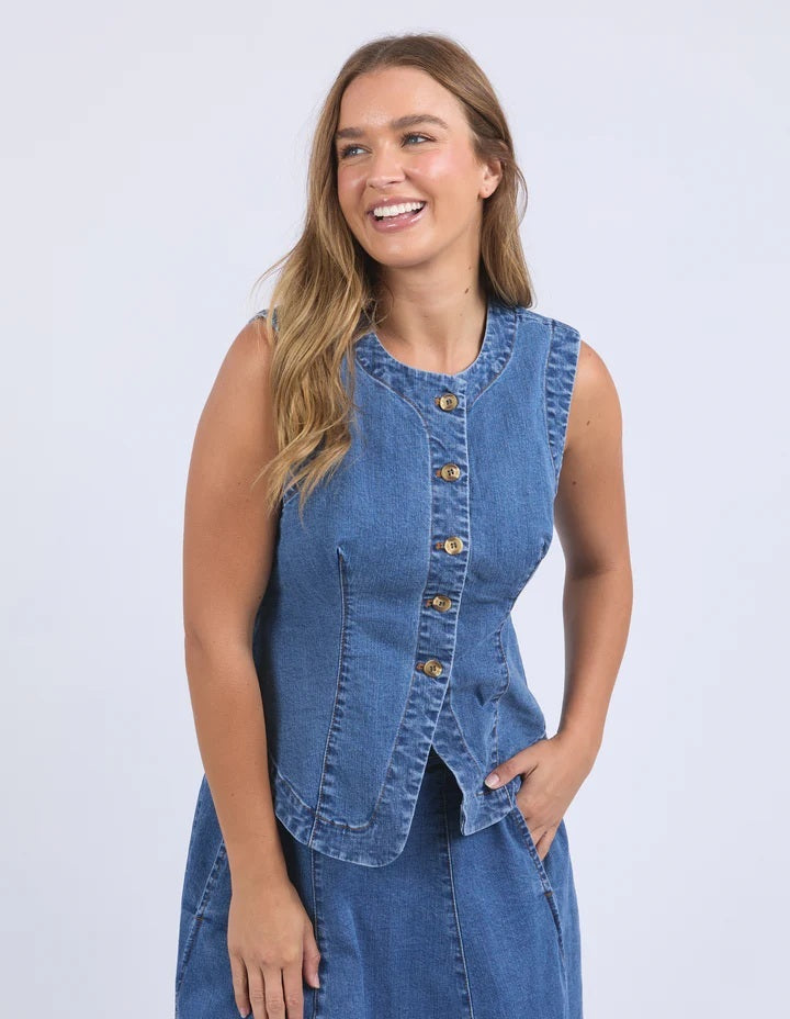 Foxwood Abbott Vest [COLOUR:Mid Blue SIZE:8]