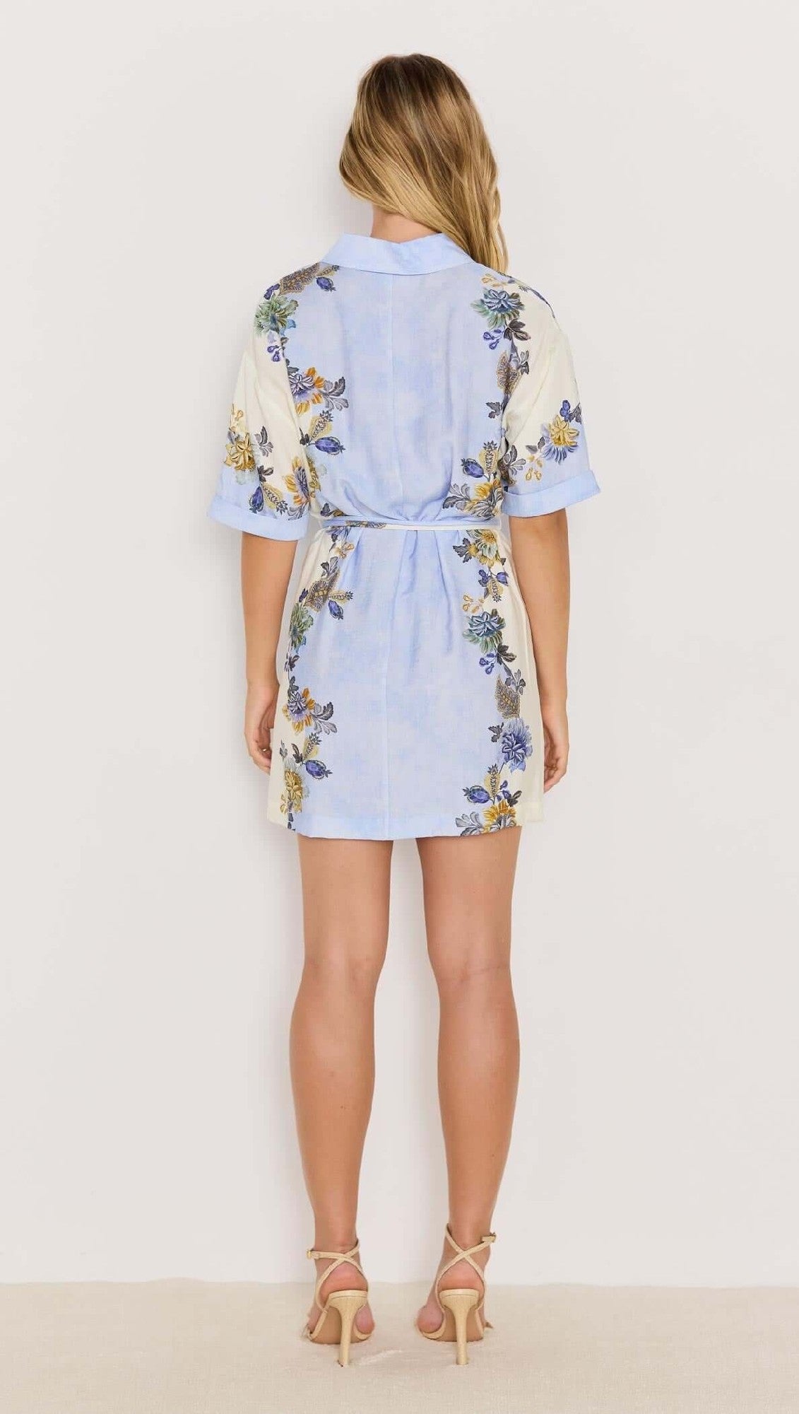 Minkpink Lucia Mini Shirt Dress [COLOUR:Floral SIZE:XS]