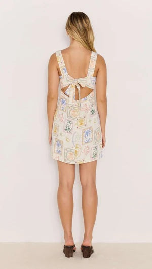 Minkpink Sirena Tie Back Mini Dress [COLOUR:Multi SIZE:XS]