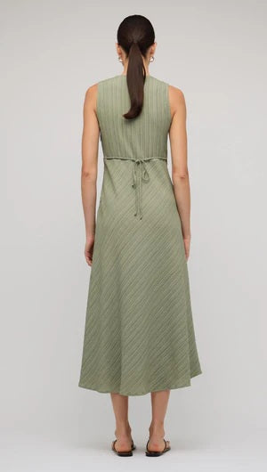 Staple The Lable Amira Bias Midi Dress [COLOUR:Sage SIZE:S]