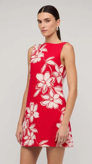 Staple The Lable Elara Mini dress [COLOUR:red floral SIZE:S]
