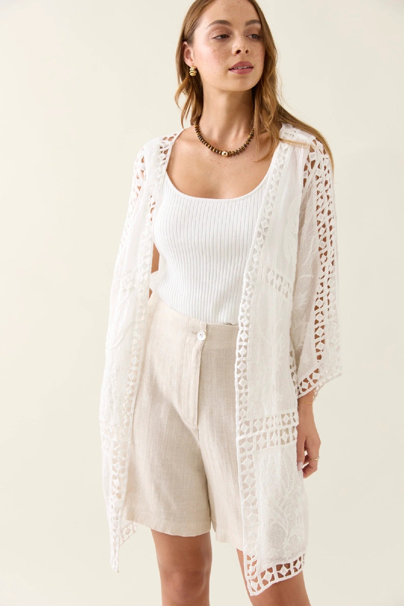 Isle Of Mine Online Lace Kimono [COLOUR:Lotus SIZE:o/s]