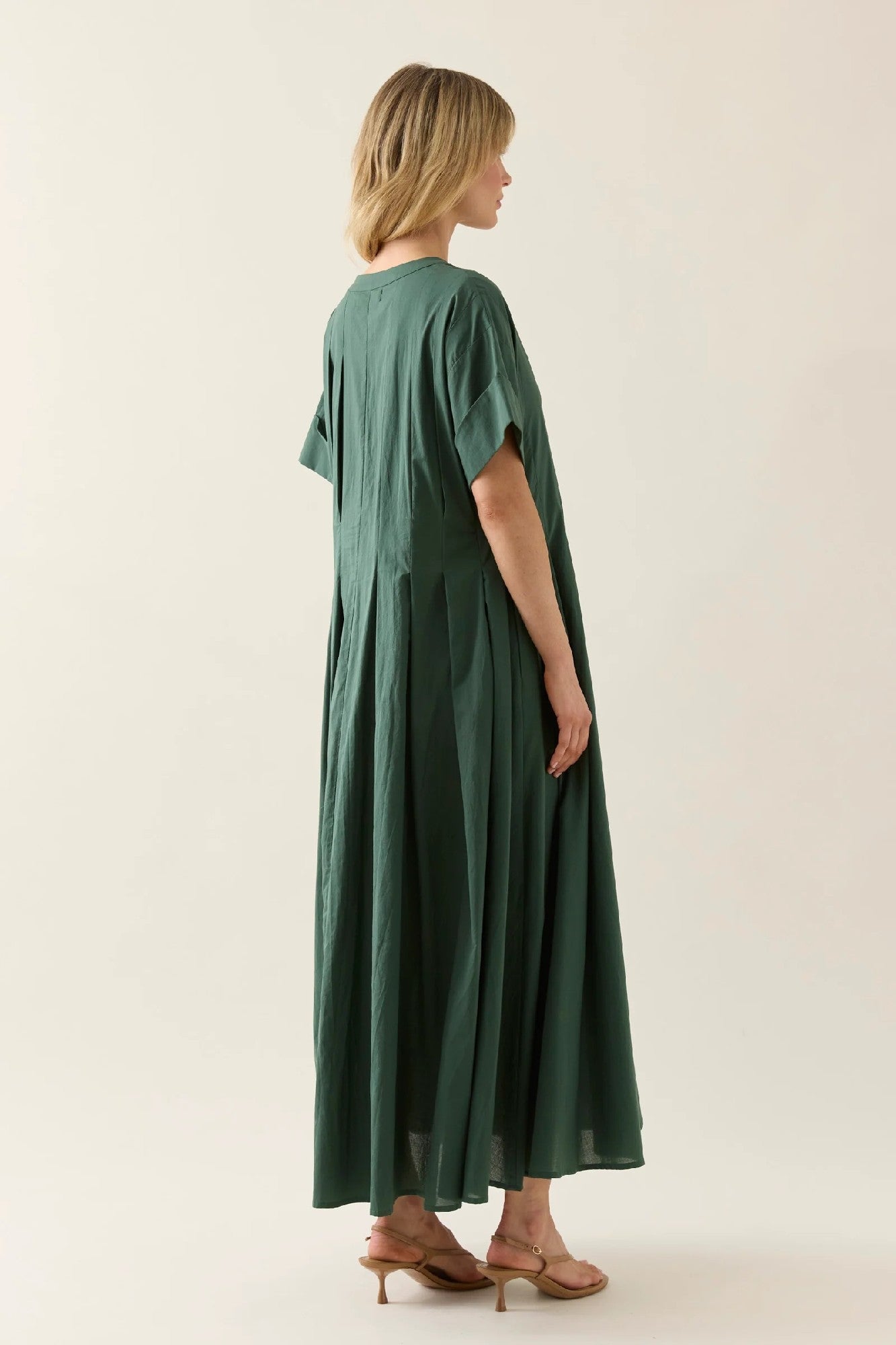 Isle Of Mine Aurora Pleat Maxi Dress [COLOUR:myrtle SIZE:S]
