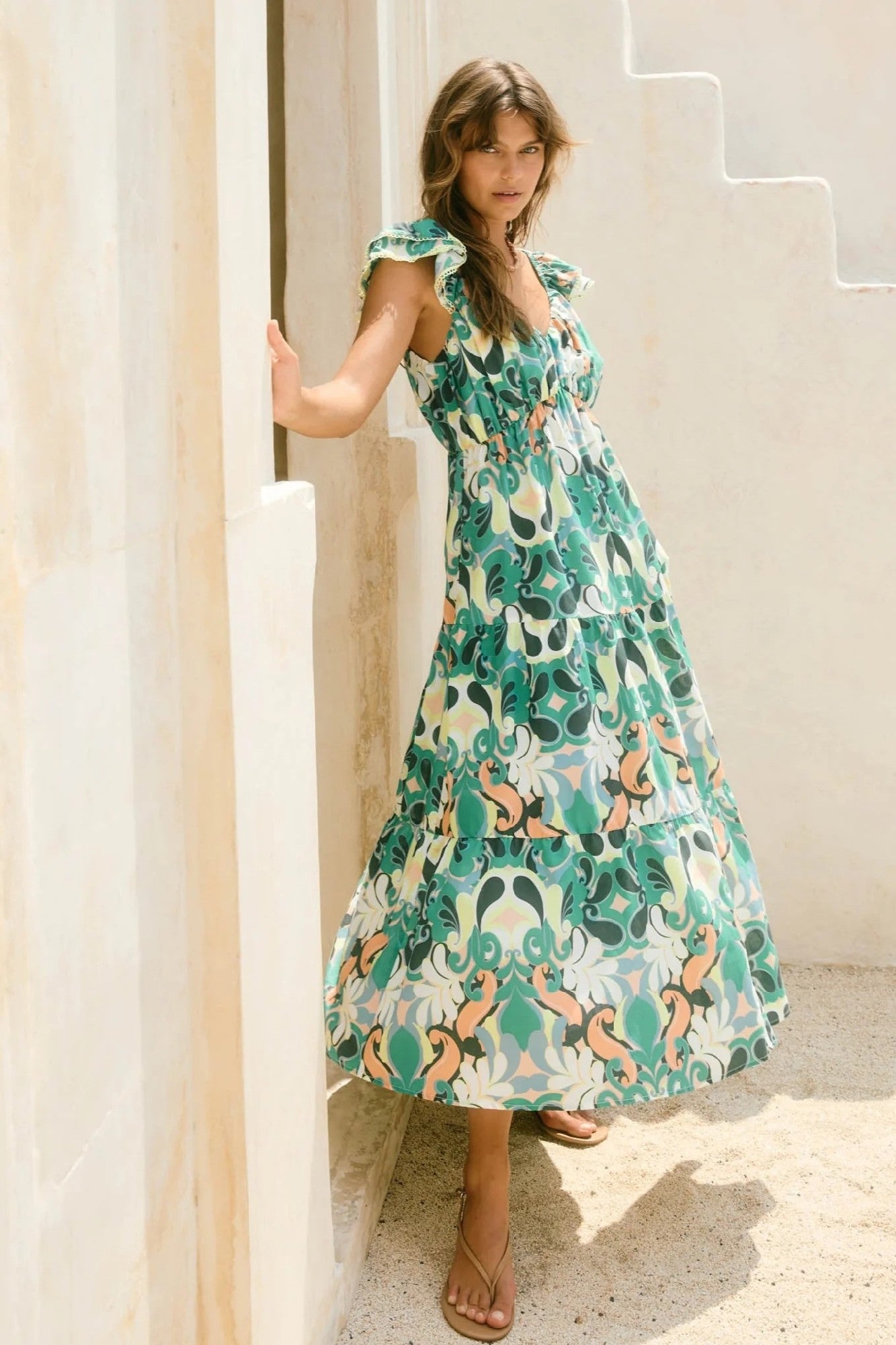 Isle Of mine Aurora Frill Tank Dress [COLOUR:Paisley SIZE:XS]