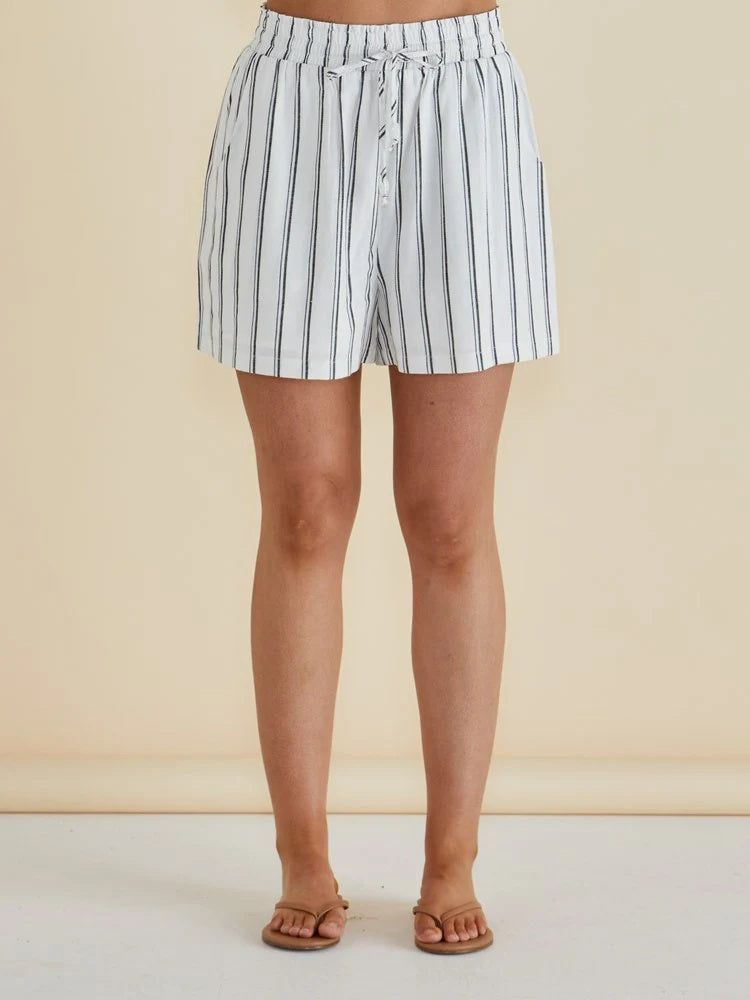 Betty Basics Sierra Short [COLOUR:Black/white stripe SIZE:8]