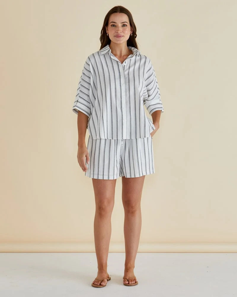 Betty Basics Sierra Short [COLOUR:Black/white stripe SIZE:8]