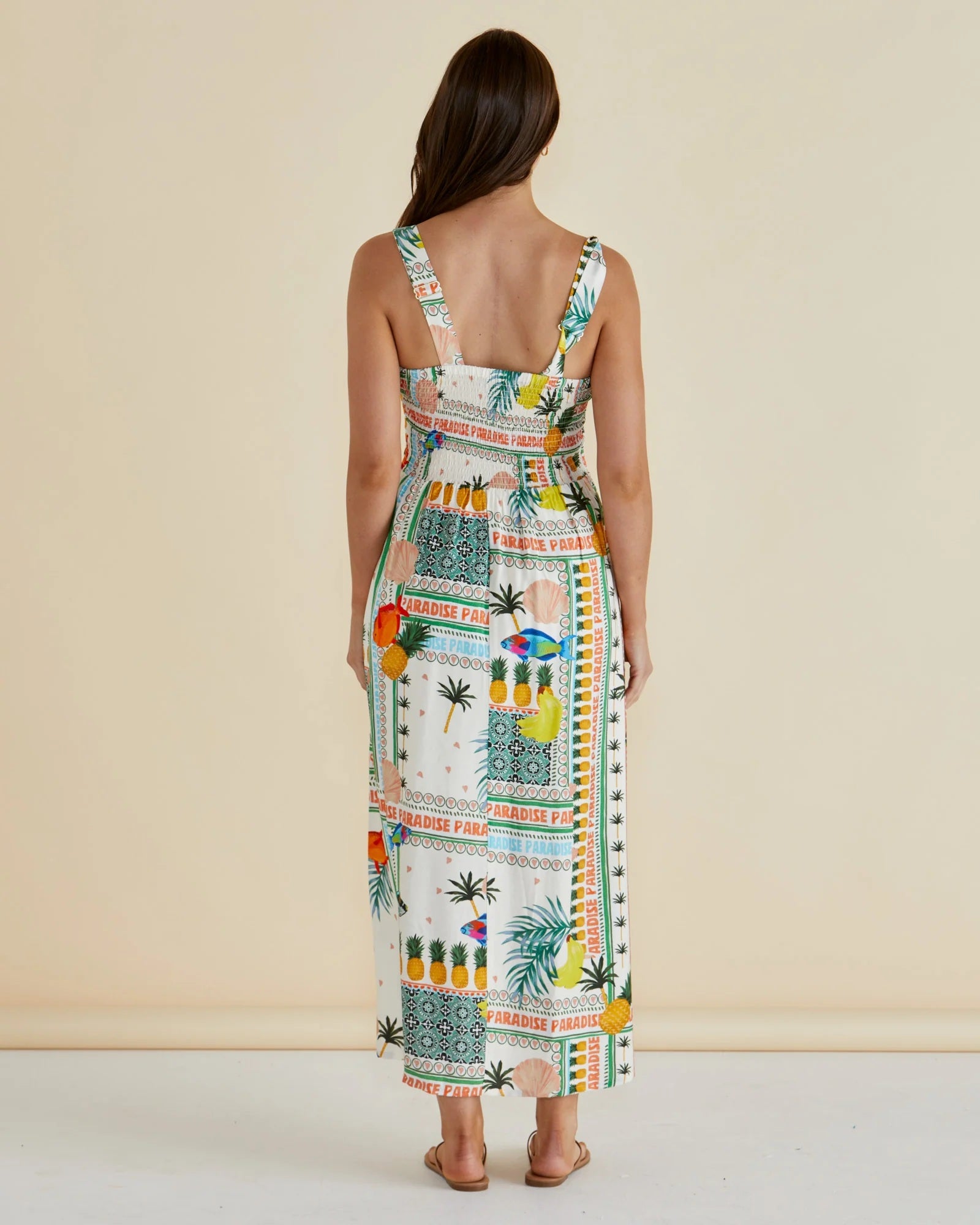 Betty Basics Tegan Midi Dress [COLOUR:Paradise Print  SIZE:8]