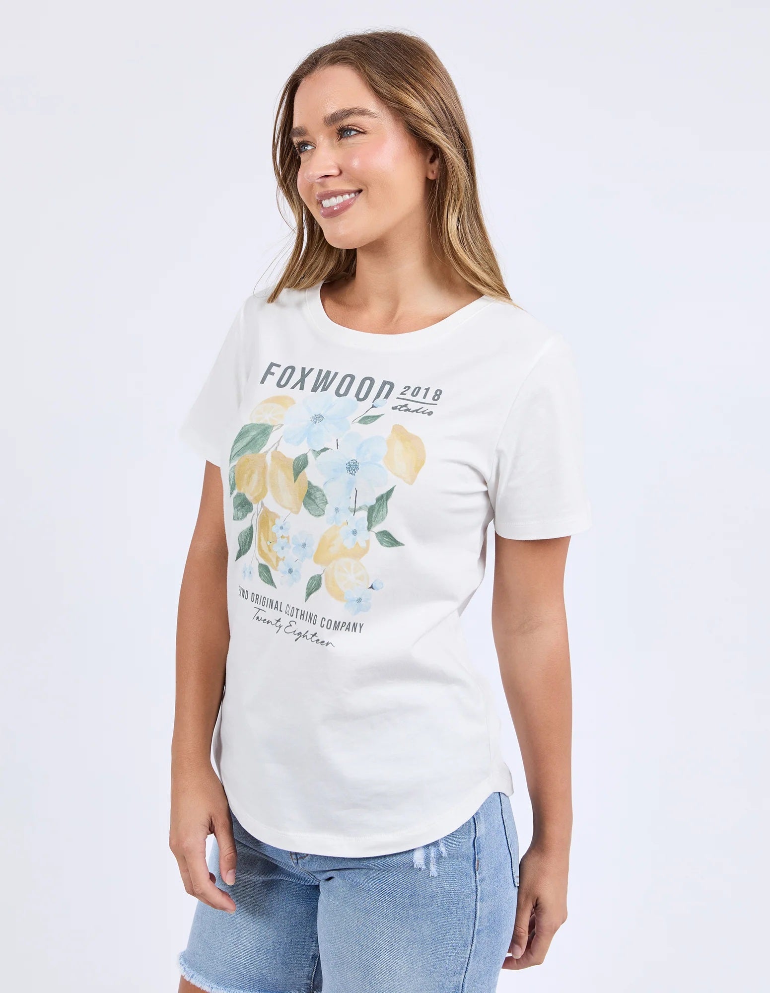 Foxwood Limoncello Tee [COLOUR:Vintage white SIZE:10]