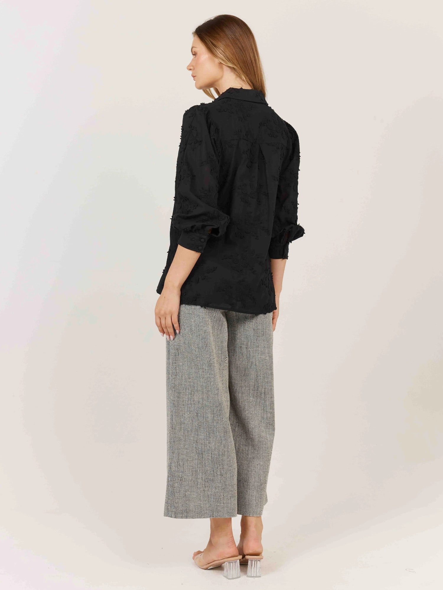 Fate & Becker Gardenia Shirt [COLOUR:Black SIZE:8]